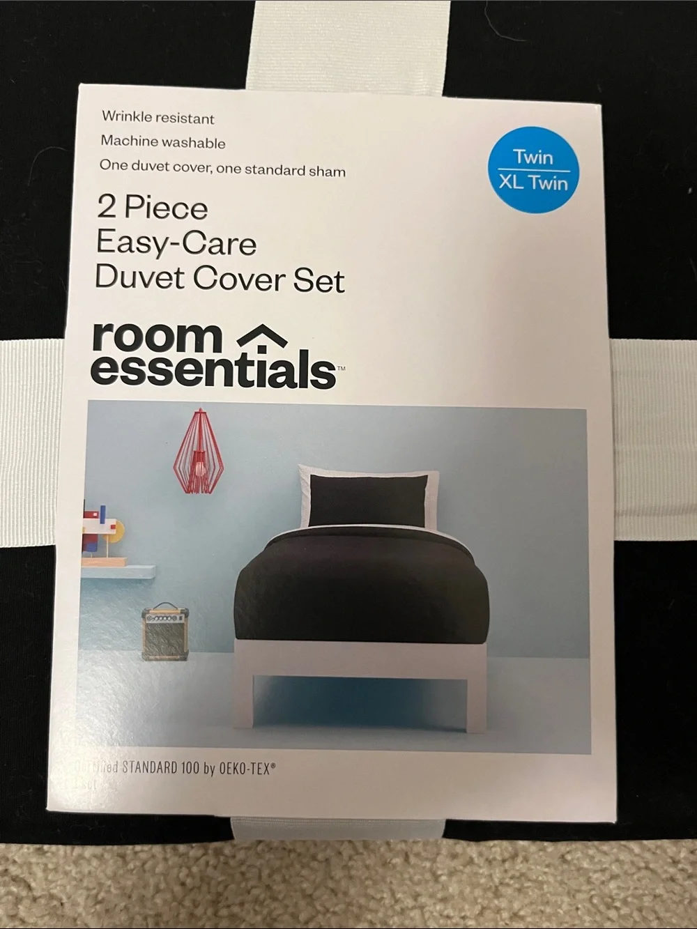Target Black 2-Piece Easy-Care Duvet Cover Set